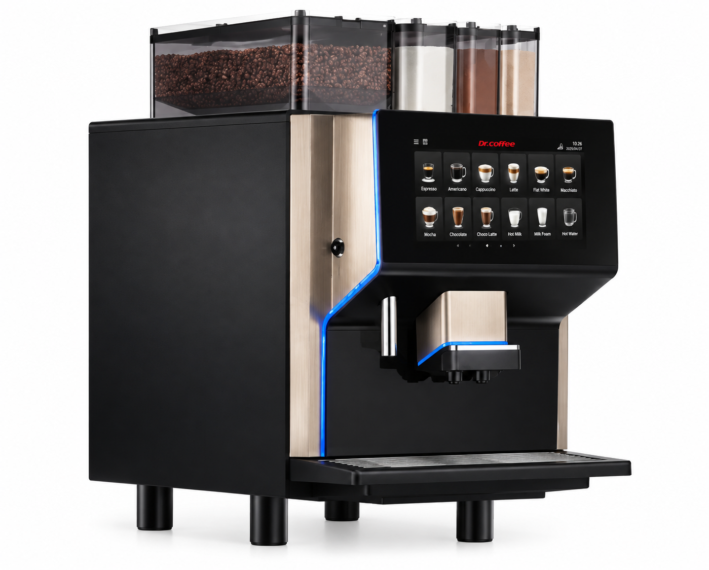 Dr Coffee Center automatic coffee machine for hotels, breakfast rooms and busy locations.